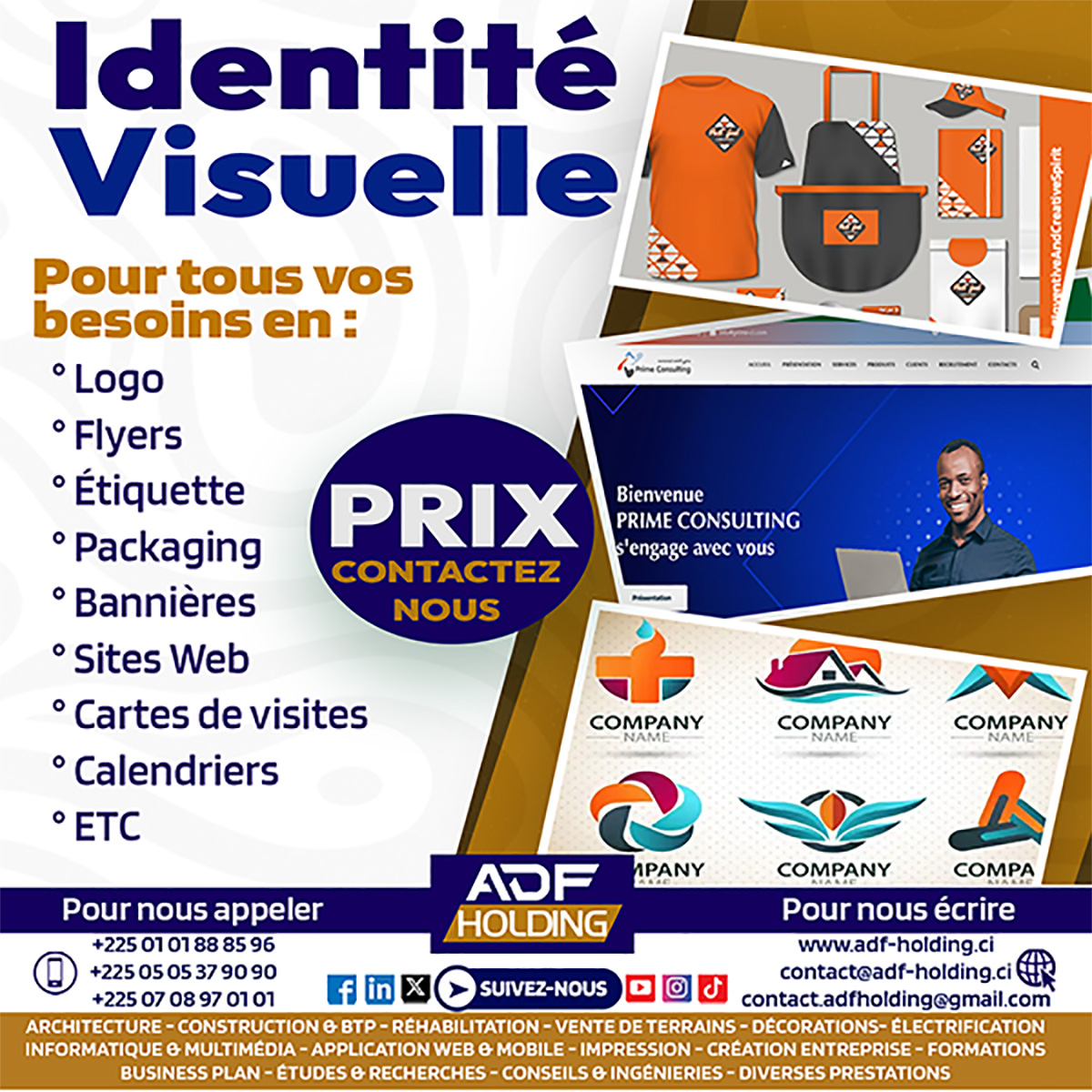 ADF HOLDING Identité Visuelle