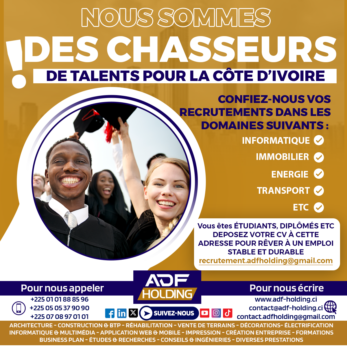 ADF HOLDING Recrutement